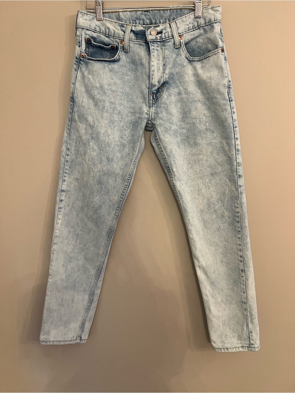 Levi’s Slim Taper Acid Wash Denim Jeans